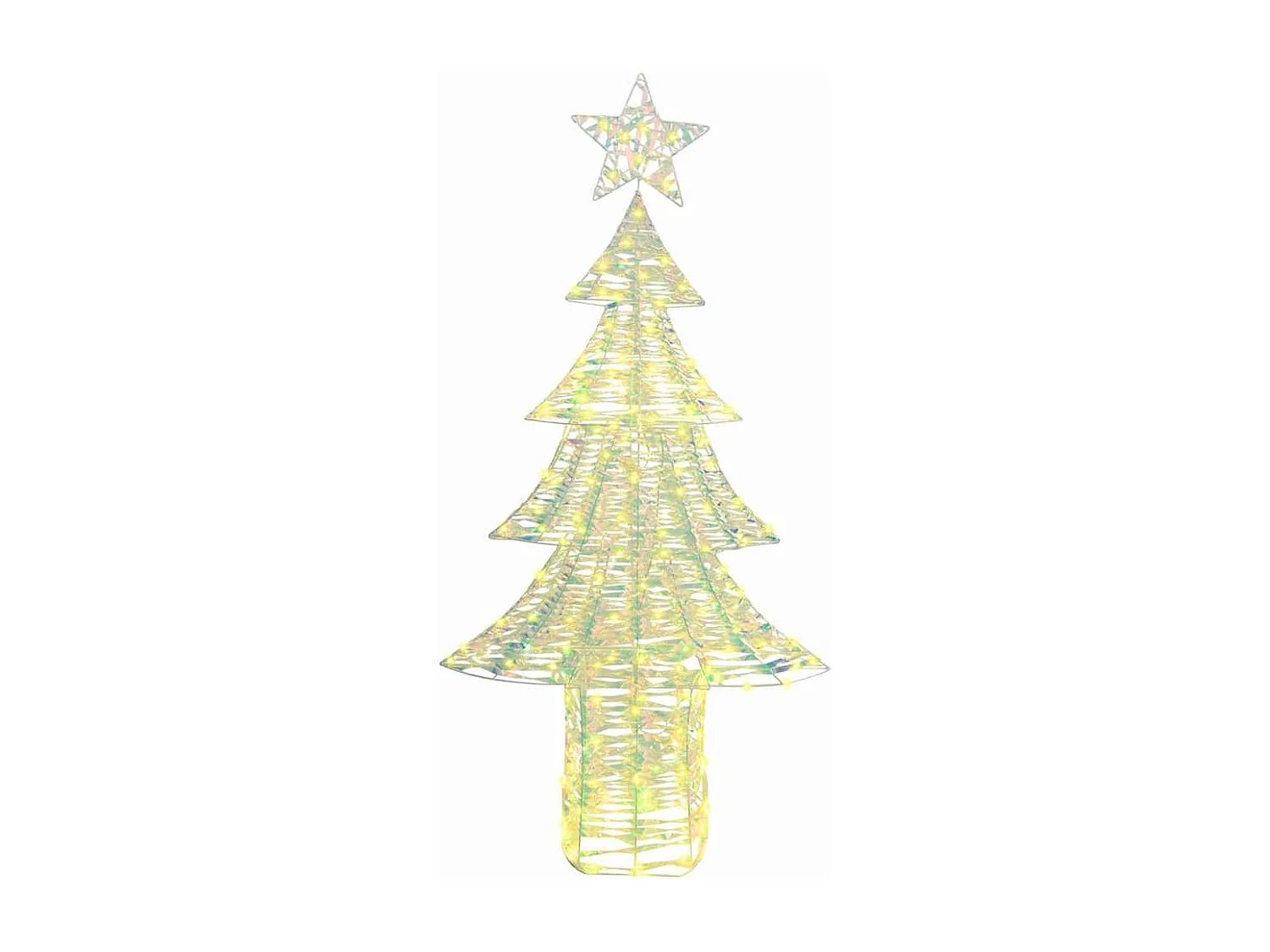 Kerstboom met 240 LED's Warm Wit 180 cm PET