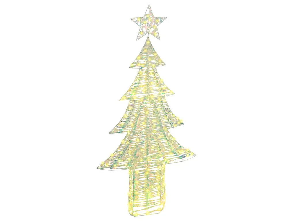 Weihnachtsbaum mit 240 LEDs Warmweiß 180 cm PET