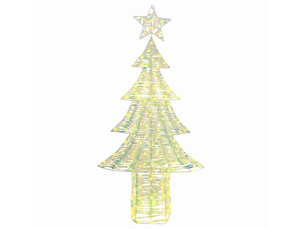Weihnachtsbaum mit 240 LEDs Warmweiß 180 cm PET