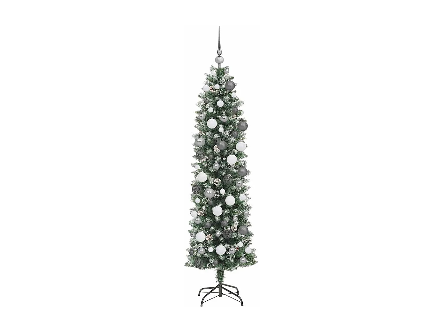 Arbre de Noël artificiel slim avec 300 LED Vert 180 cm