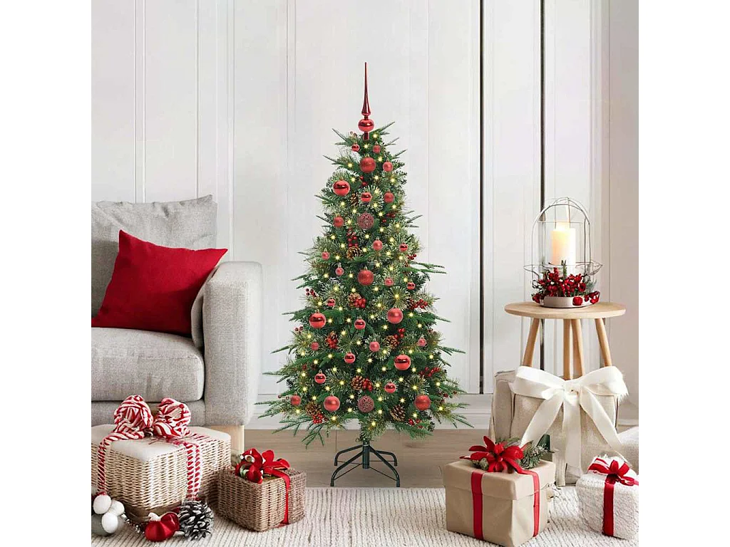 Sapin de Noël Artificiel à Branches Articulées Vert 120 cm