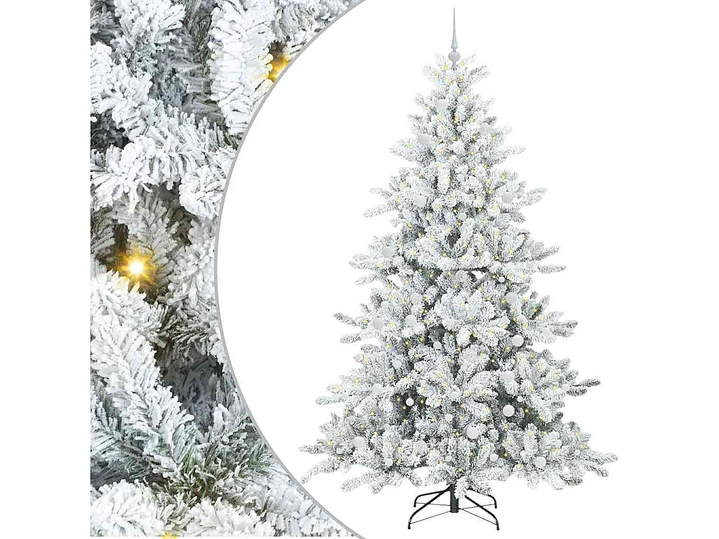 Kunstkerstboom met scharnierende takken 240 cm PVC