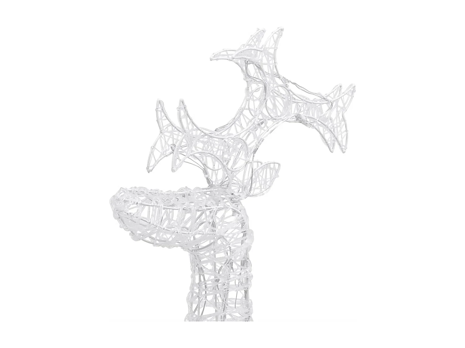 Décorations de Noël de renne 3 pcs 60x16x100 cm Acrylique