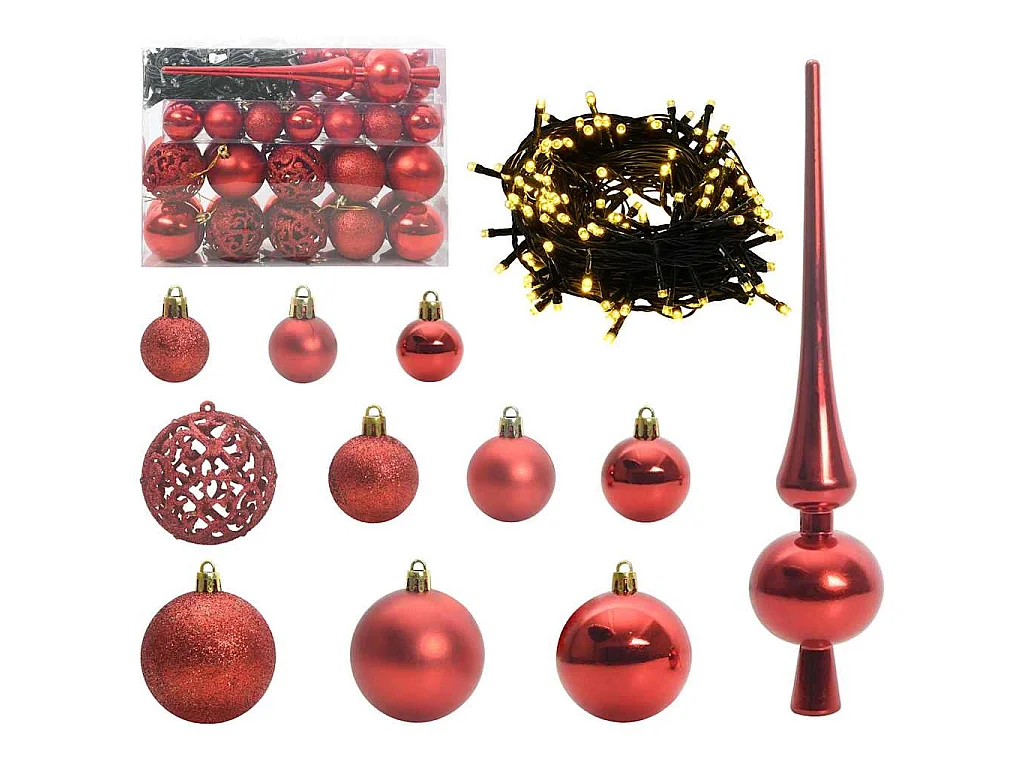 Albero di Natale con 150 LED con supporto Nero 120 cm PVC