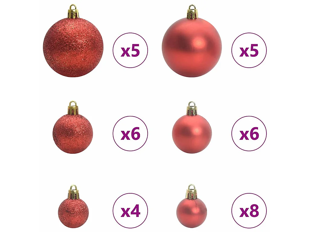 Albero di Natale con 150 LED con supporto Nero 120 cm PVC