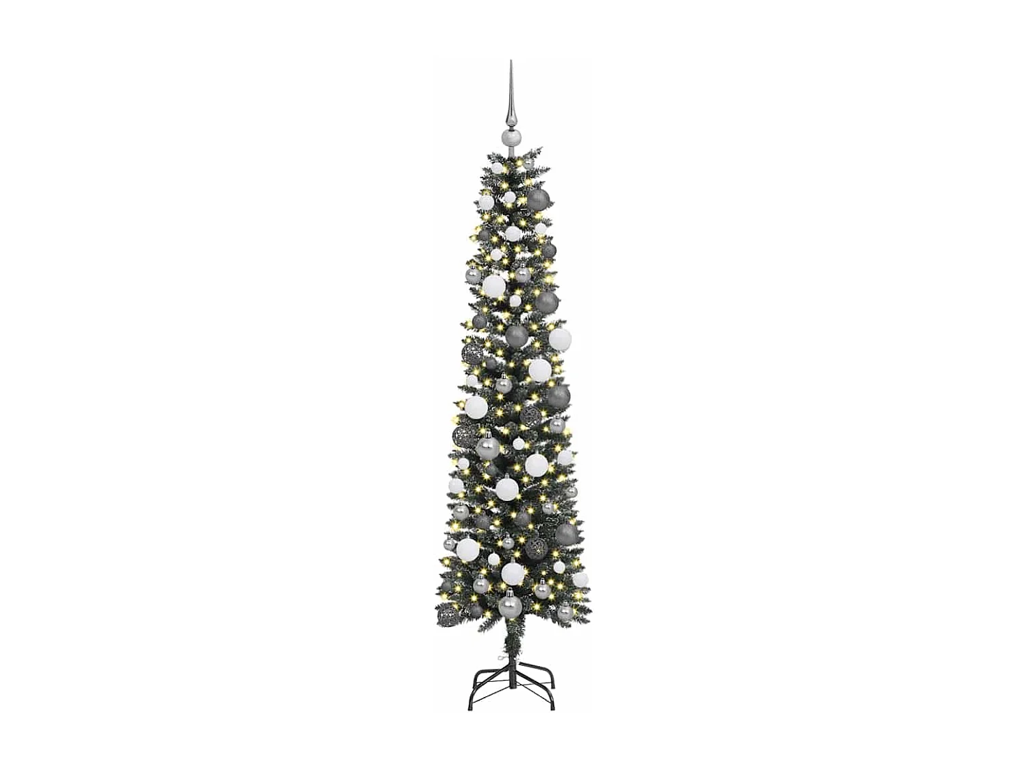 Sapin de Noël artificiel avec 300 LED Vert 50.5 x 50.5 x 180 cm