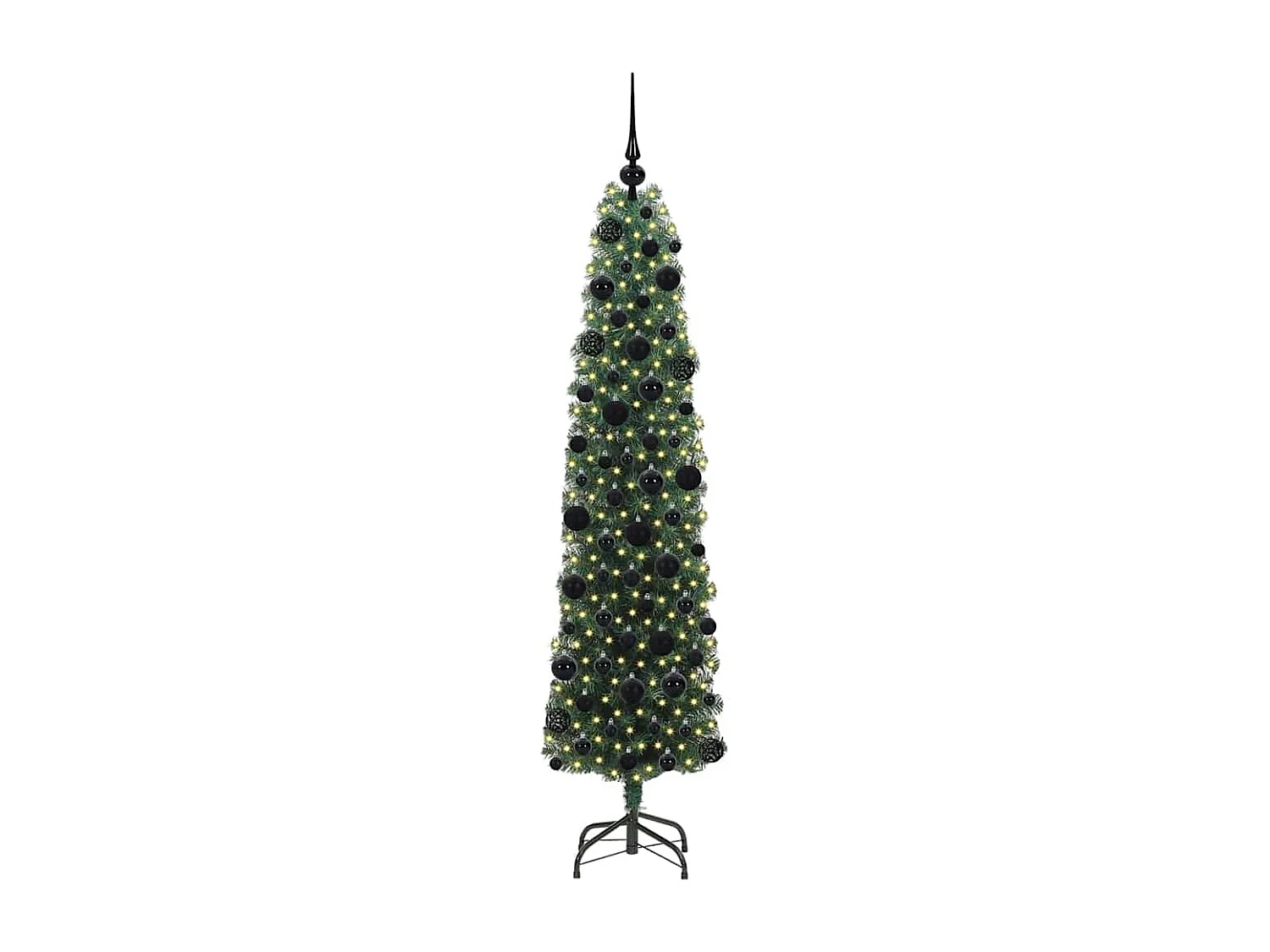 Kunstkerstboom Groen 180 cm PVC en staal en kunststof