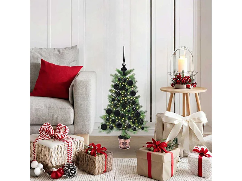 Weihnachtsbaum mit 150 LEDs mit Ständer Grün 65 cm PE