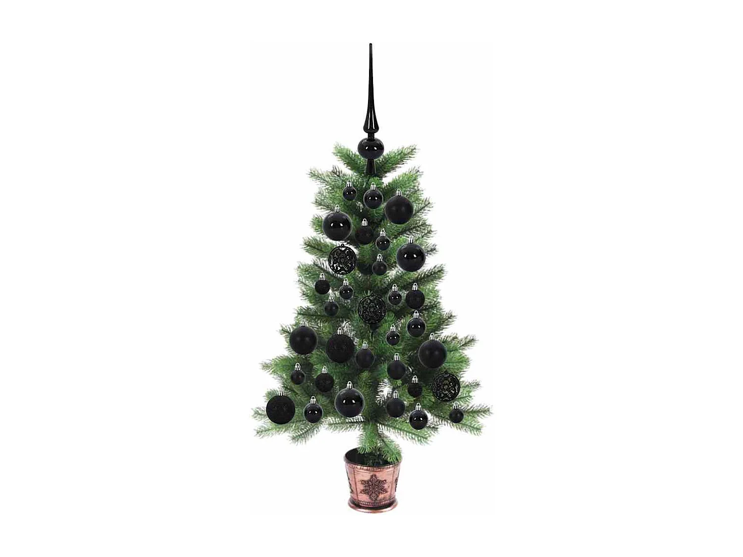 Weihnachtsbaum mit 150 LEDs mit Ständer Grün 65 cm PE