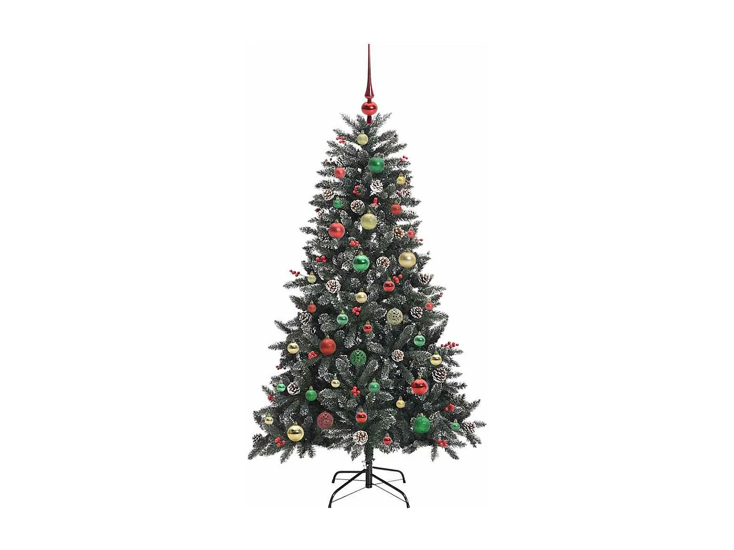 Kunstkerstboom met 150 LED's Groen 83,5 x 83,5 x 150 cm