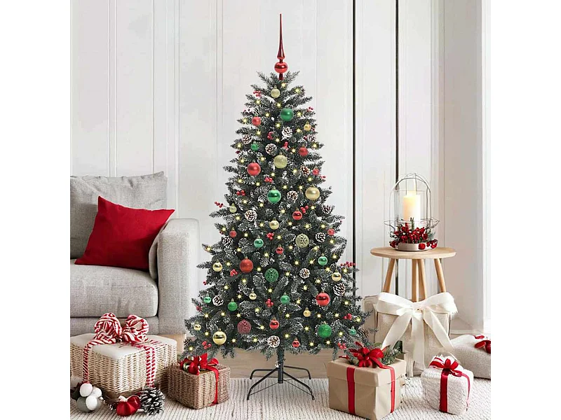 Kunstkerstboom met 150 LED's Groen 83,5 x 83,5 x 150 cm