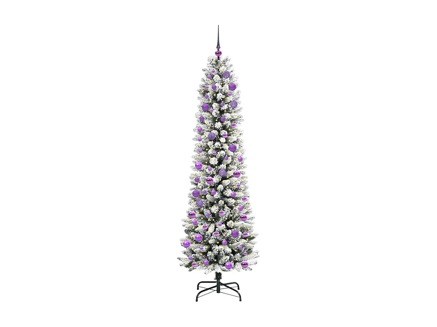 Künstlicher Weihnachtsbaum mit 300 LEDs Grün und Weiß 240 cm