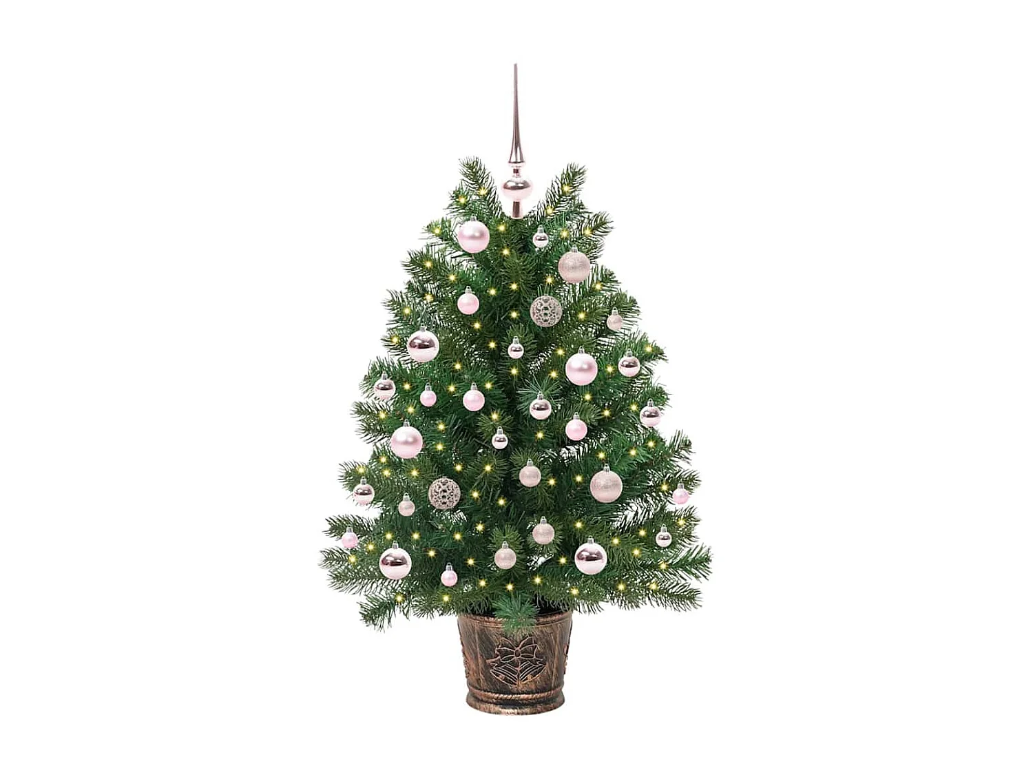 Sapin de Noël artificiel avec 150 LED Vert 95 cm PE et PVC