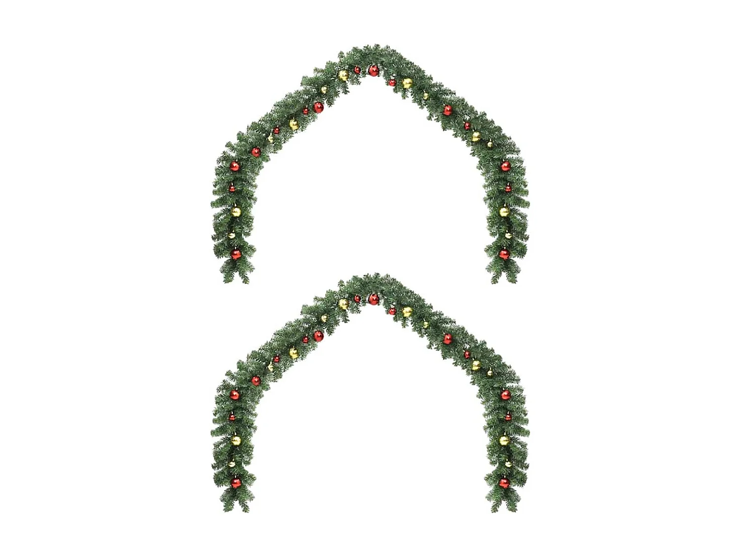 Guirlande de Noël avec 600 LED 2 pcs Vert PVC