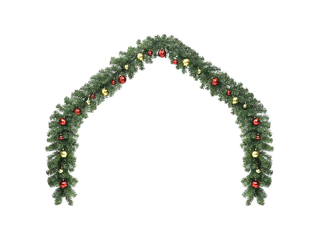 Weihnachtsgirlande mit 600 LEDs 2 Stück Grünes PVC