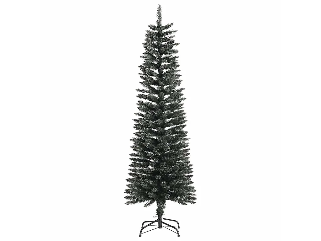 Schlanker künstlicher Weihnachtsbaum mit Ständer Grün 150cm PVC