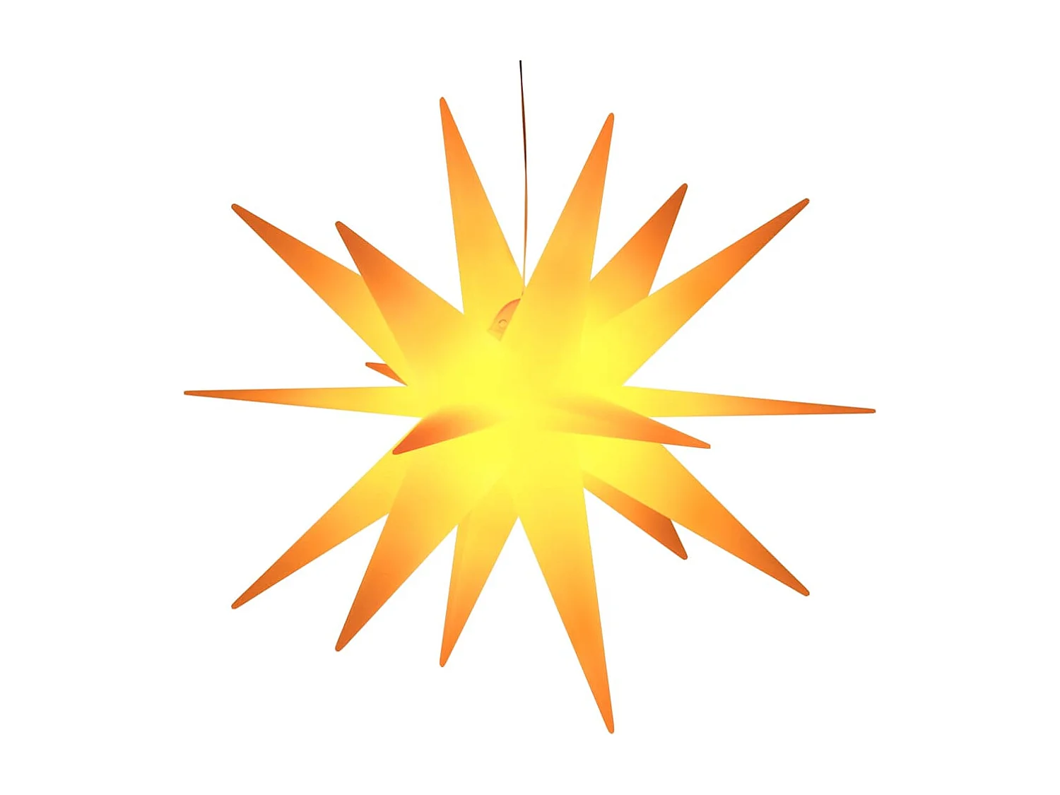 Luce di Natale con LED pieghevole giallo 57 cm