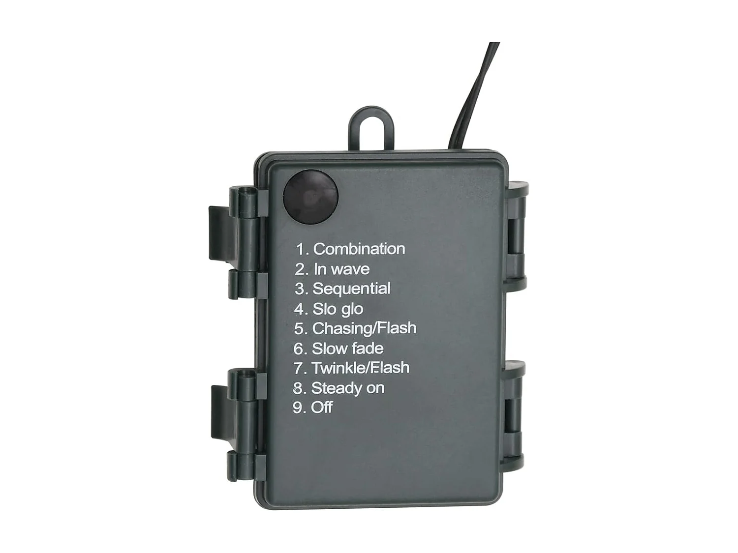 Couronne de Noël avec lumières LED Vert 45 cm PVC