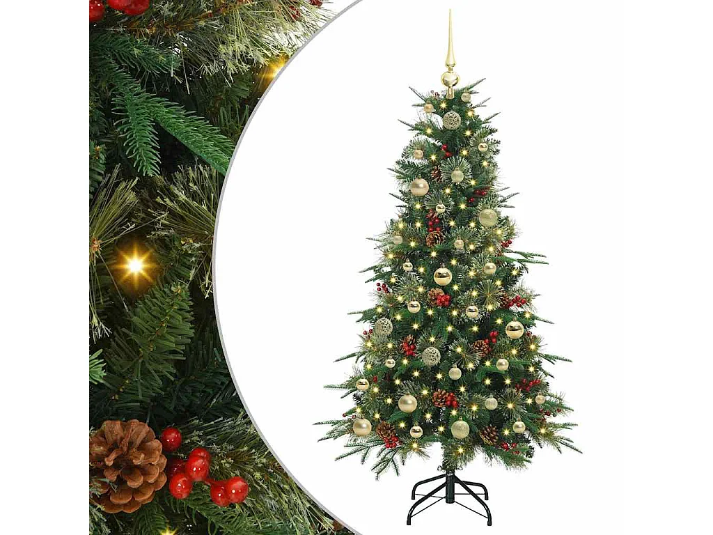 Sapin de Noël Artificiel à Branches Articulées Vert 150 cm