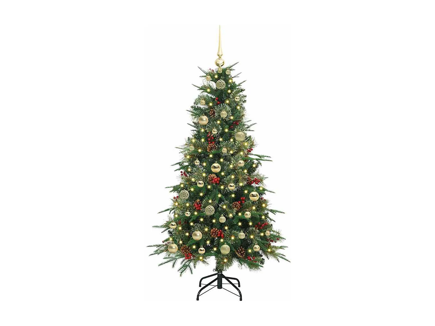 Sapin de Noël Artificiel à Branches Articulées Vert 150 cm