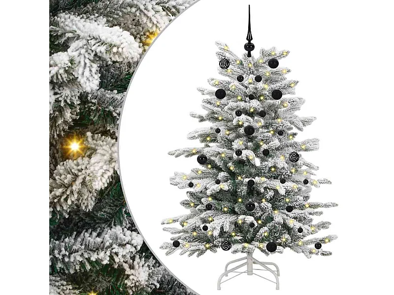Albero di Natale artificiale con rami incernierati bianco 150 cm