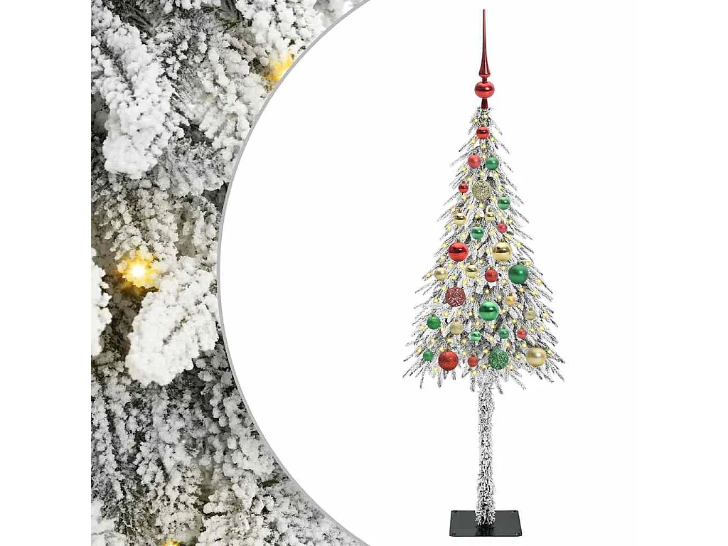 Sapin de Noël avec 150 LED Blanc 120 cm PE et Acier