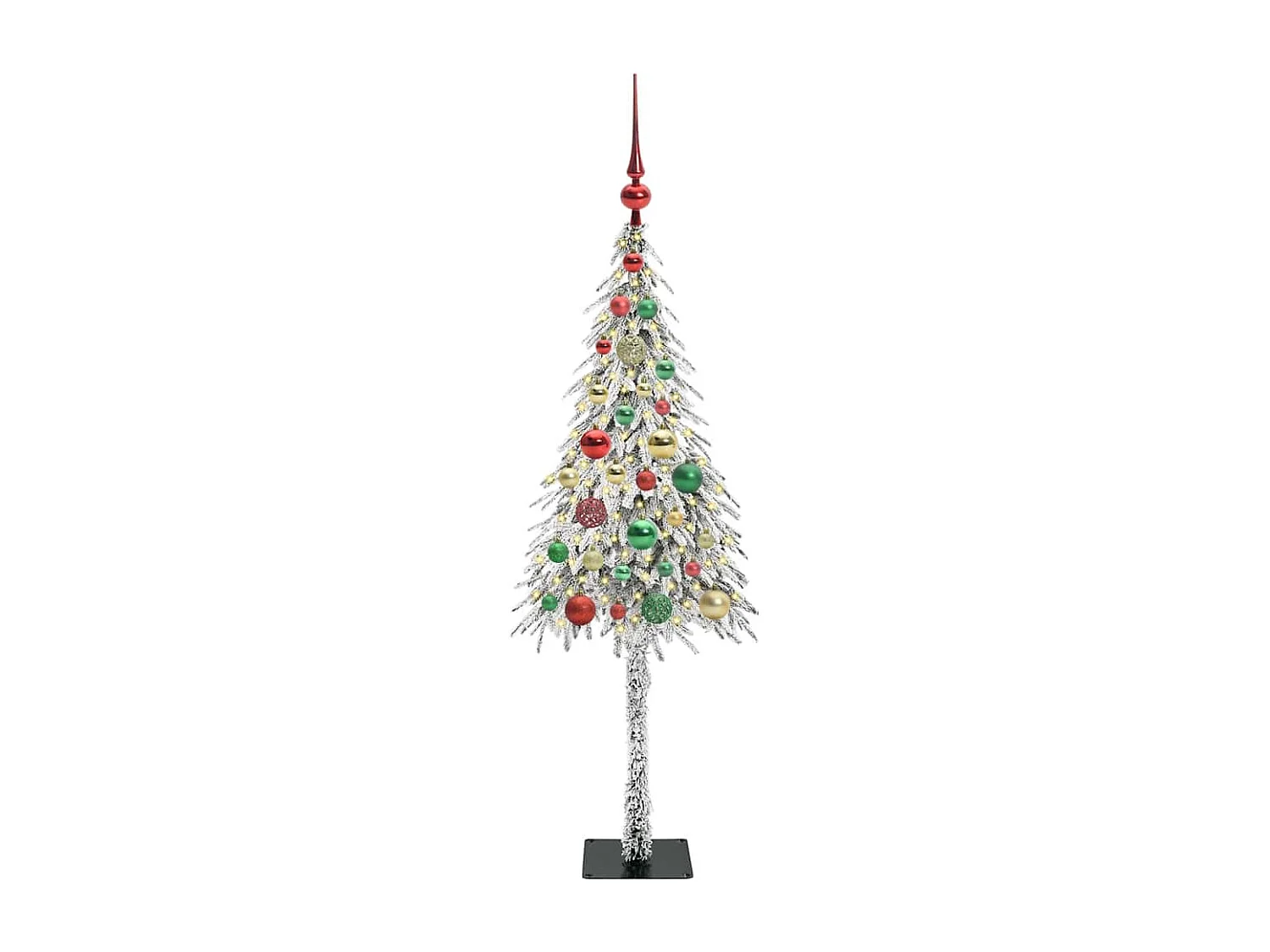 Sapin de Noël avec 150 LED Blanc 120 cm PE et Acier