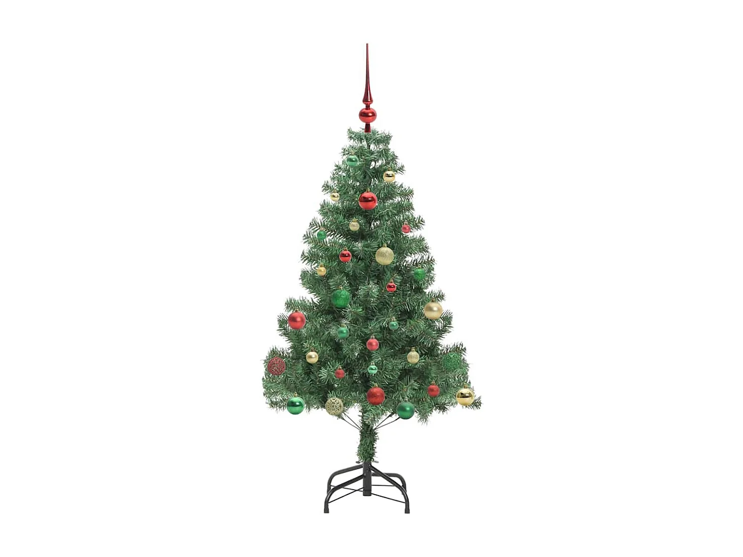 Sapin de Noël avec 150 LED avec support Vert 150 cm PVC