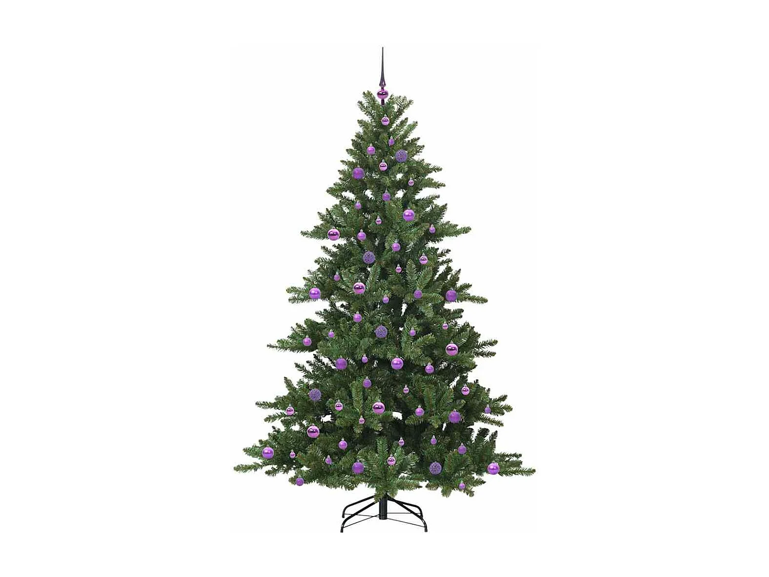 Kunstkerstboom met scharnierende takken 210 cm PVC