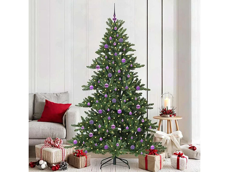 Kunstkerstboom met scharnierende takken 210 cm PVC