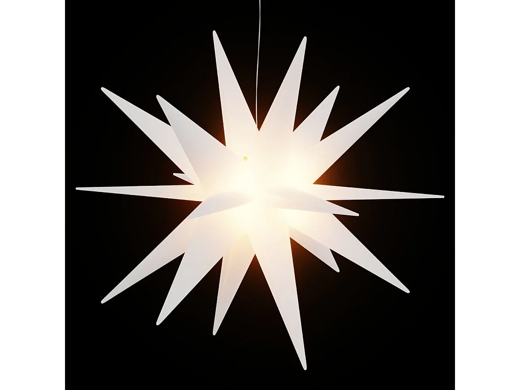 Lumières de Noël avec LED 3 pcs pliable blanc 57 cm