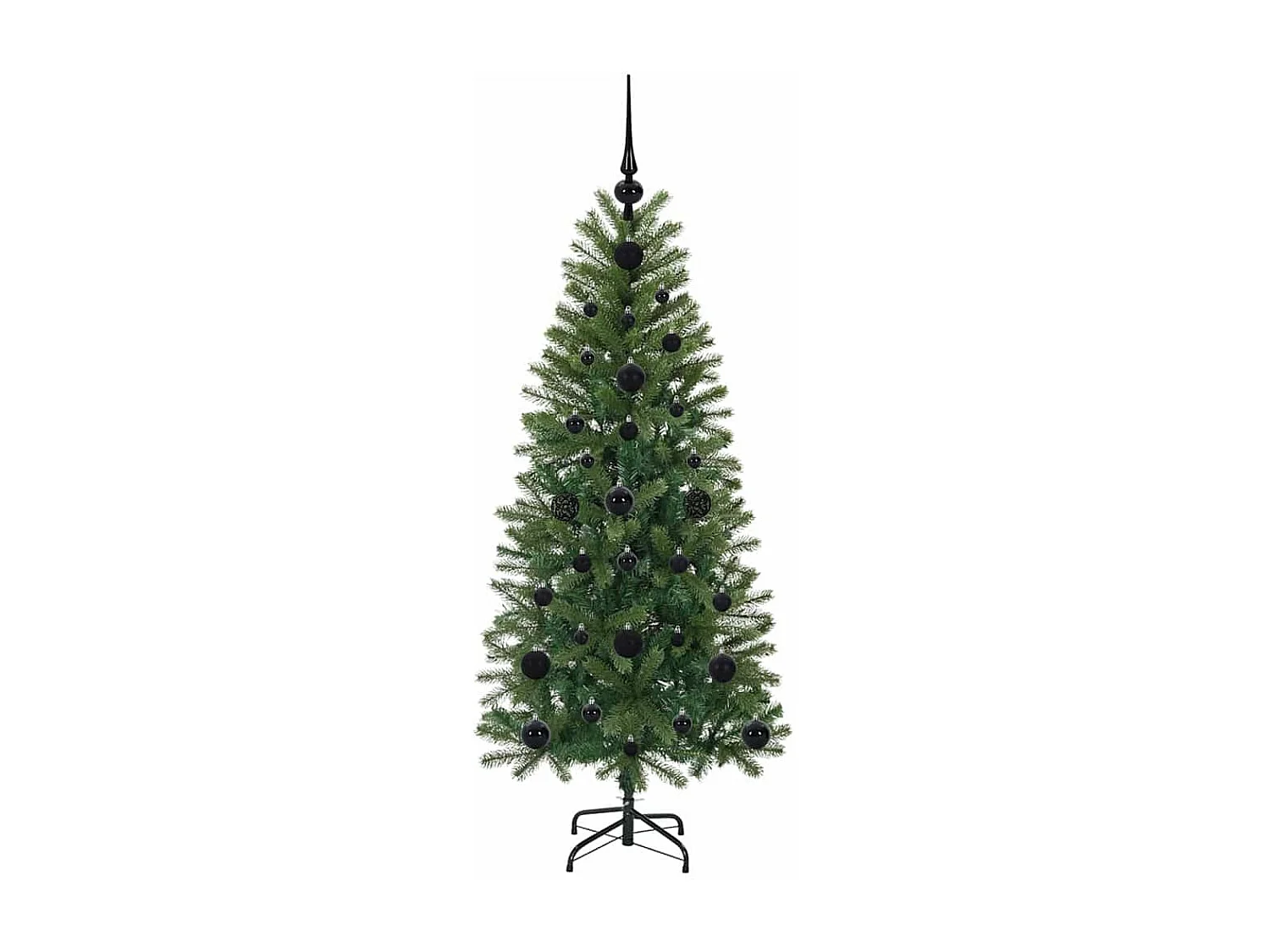 Kunstkerstboom met 150 LED's Groen 120 cm PE en PVC