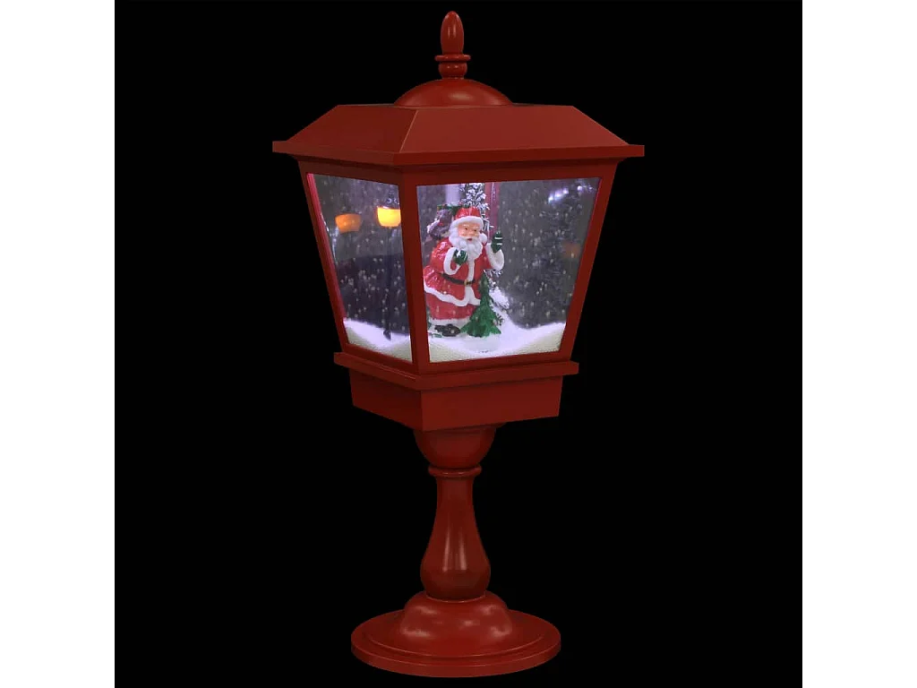 Kerst sokkellamp met Kerstman 64 cm LED