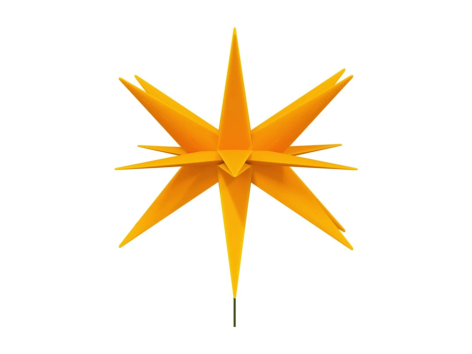 Luce di Natale con picchetto LED pieghevole giallo 57 cm