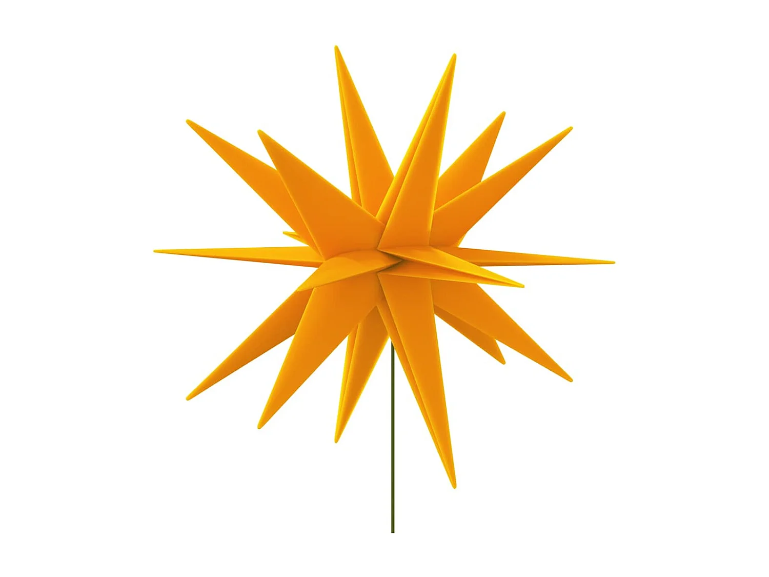 Luce di Natale con picchetto LED pieghevole giallo 57 cm