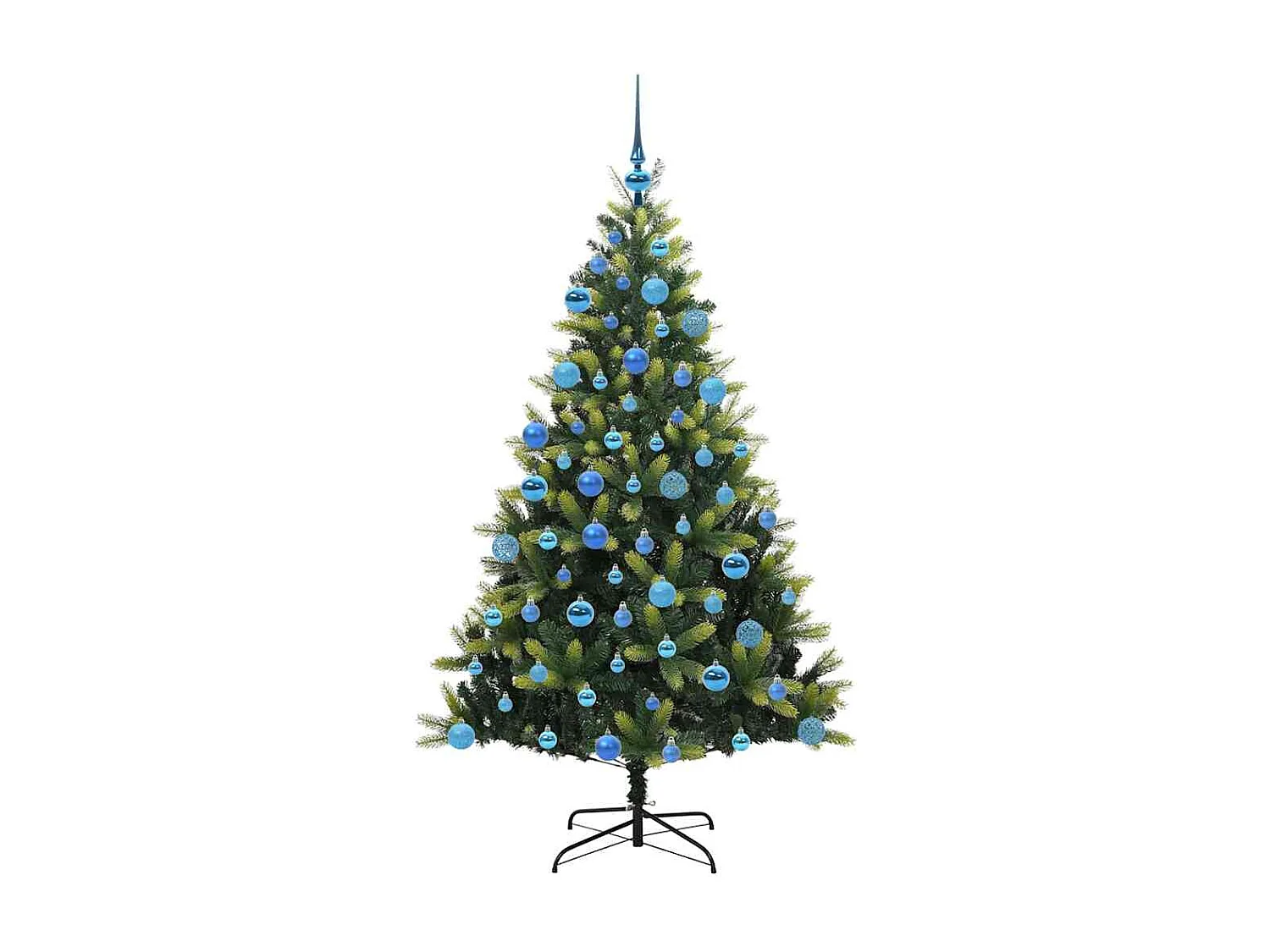 Arbre de Noël artificiel en silicone flexible 300 LEDs 180 cm