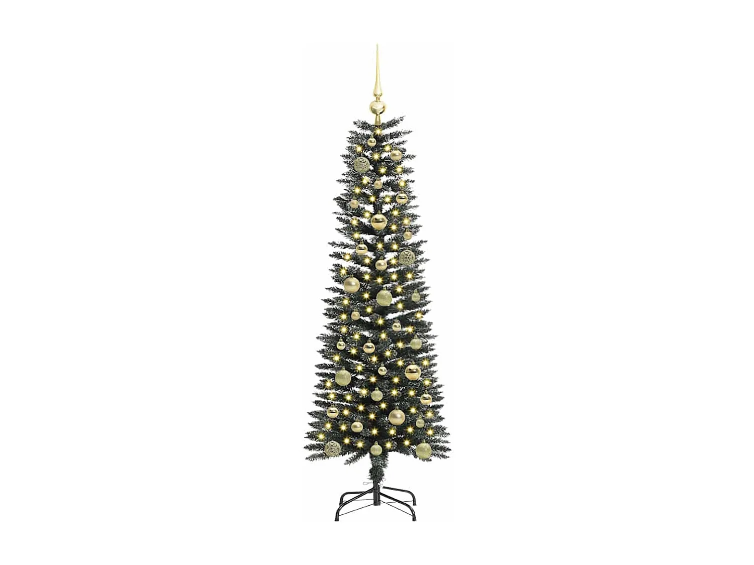Albero di Natale artificiale con 150 LED Verde 43 x 43 x 150 cm