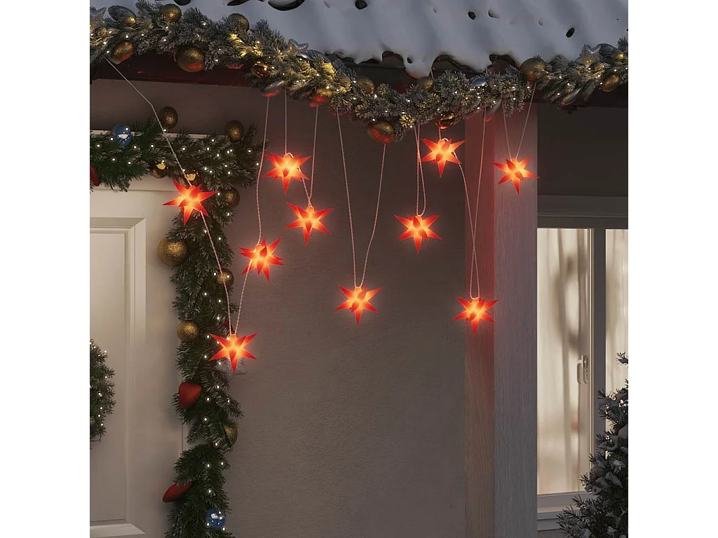 Luce di Natale 10 LED rossi 10 cm