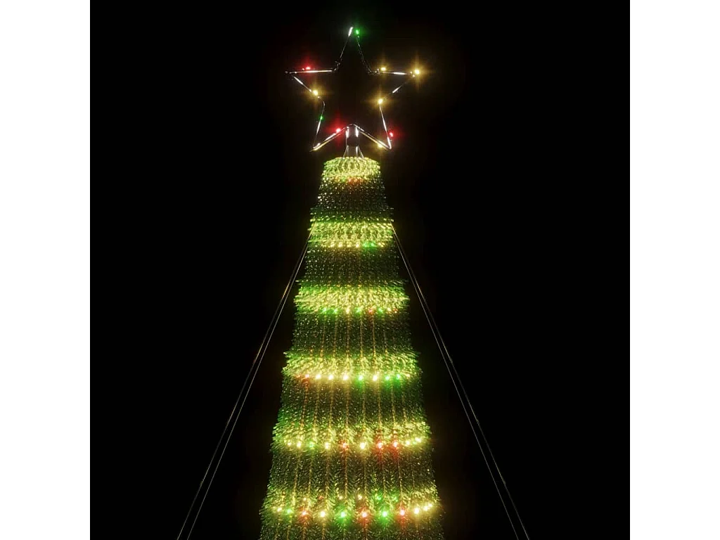 Albero di Natale a LED 688 LED colorati 300 cm