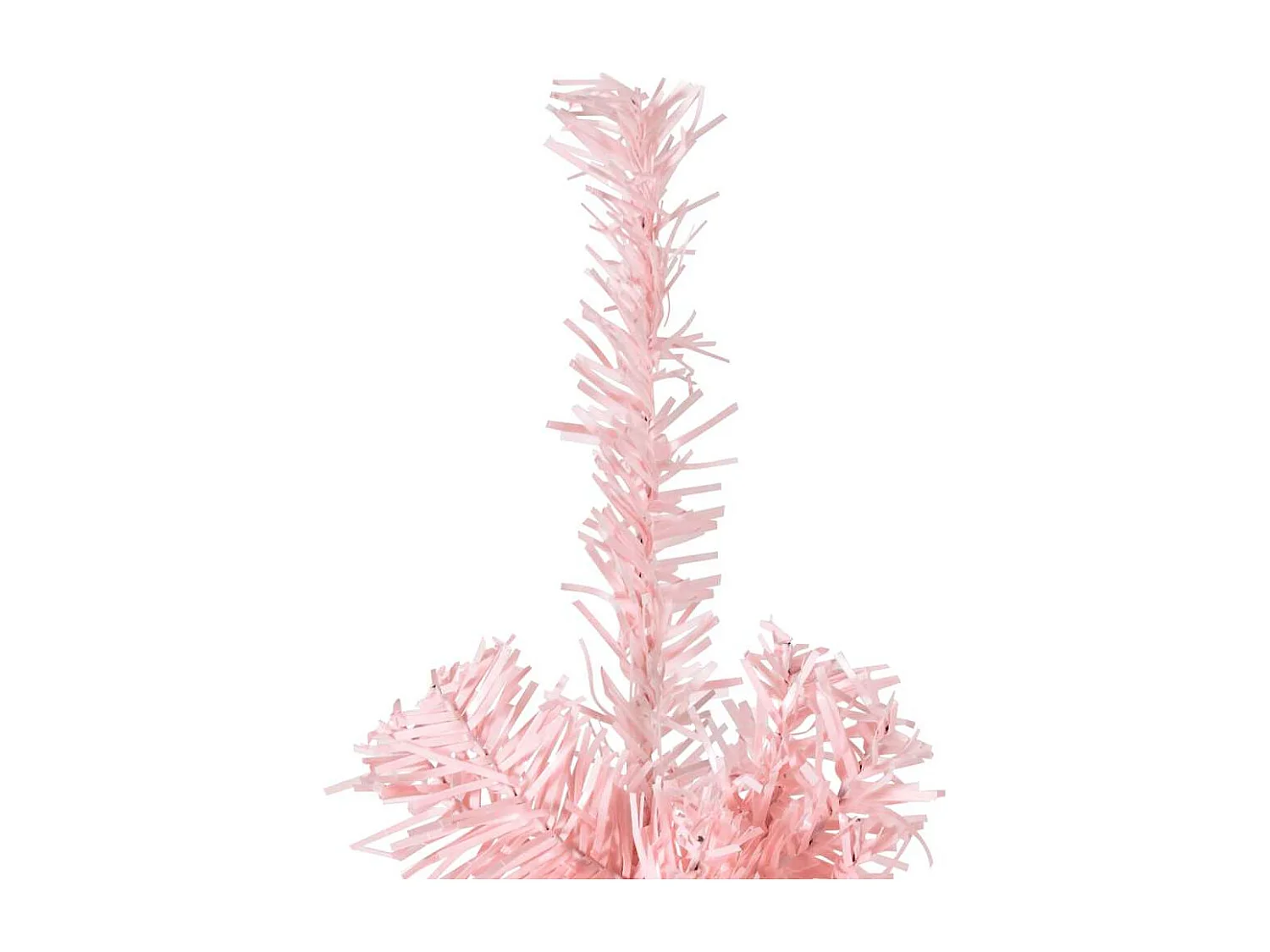 Albero di Natale artificiale mezzo sottile con supporto rosa 240 cm