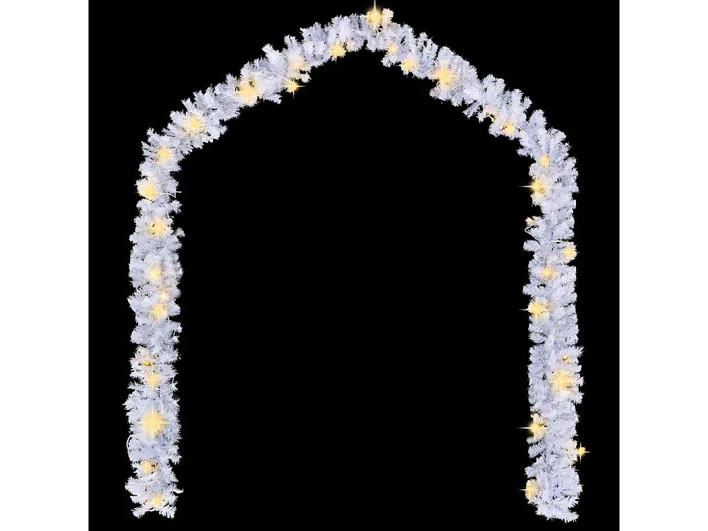 Ghirlanda natalizia con luci LED 5 m Bianco