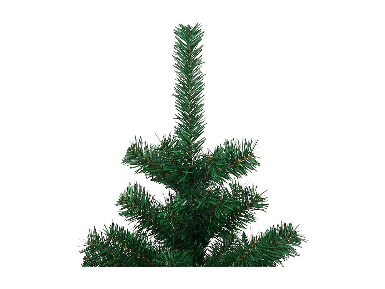 Albero di Natale a spirale preilluminato con vaso verde 120 cm PVC