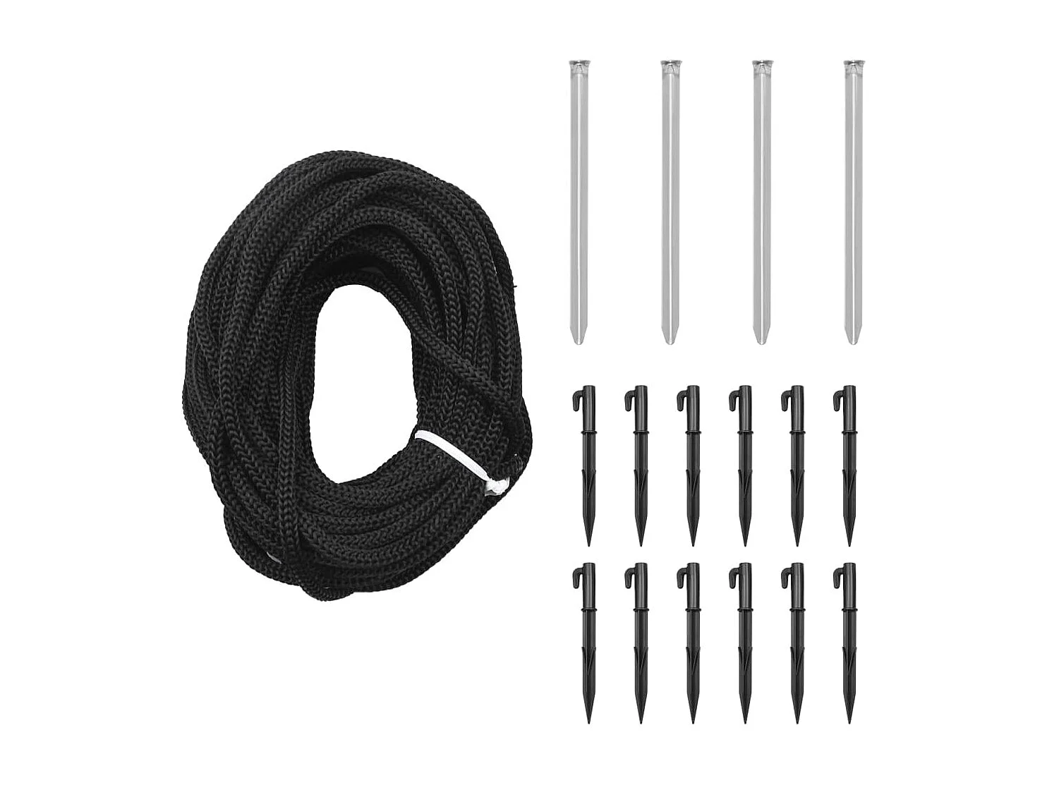 Kerstboom met paal 732 gekleurde LED's 500 cm