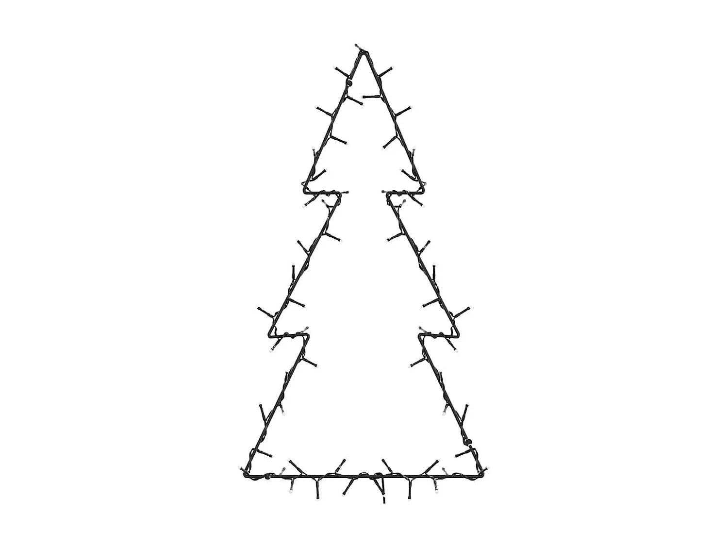 Kerstboomsilhouetverlichting 80 warmwitte LED's