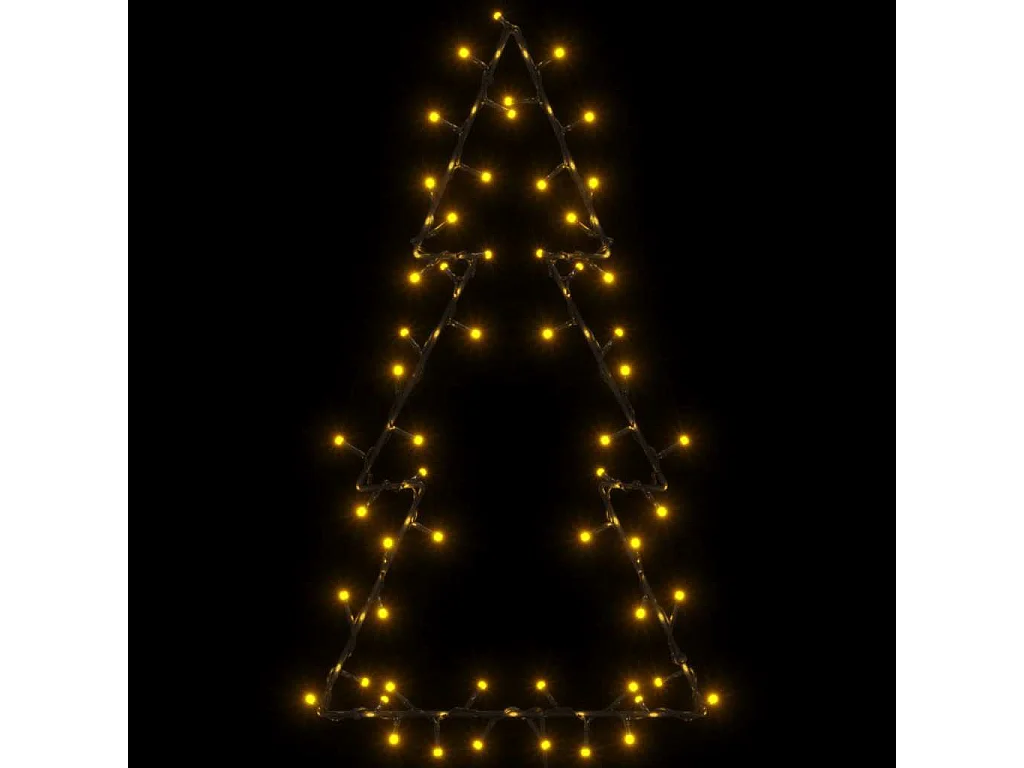 Kerstboomsilhouetverlichting 80 warmwitte LED's