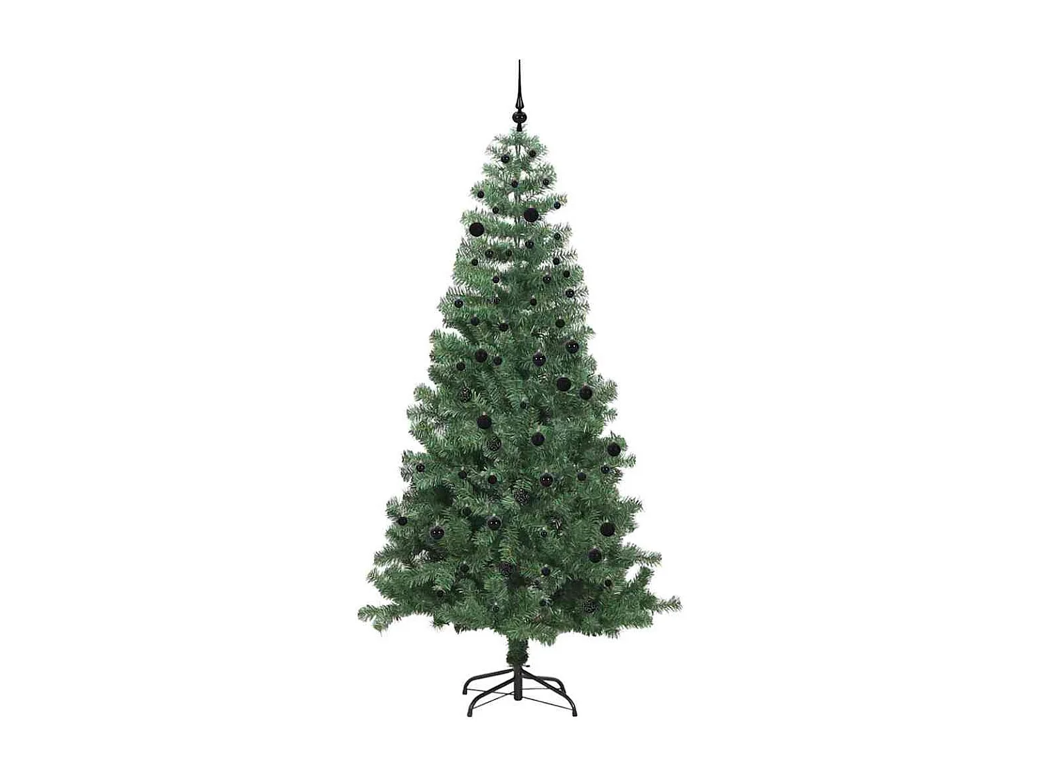 Albero di Natale con 300 LED con supporto Verde 240 cm PVC