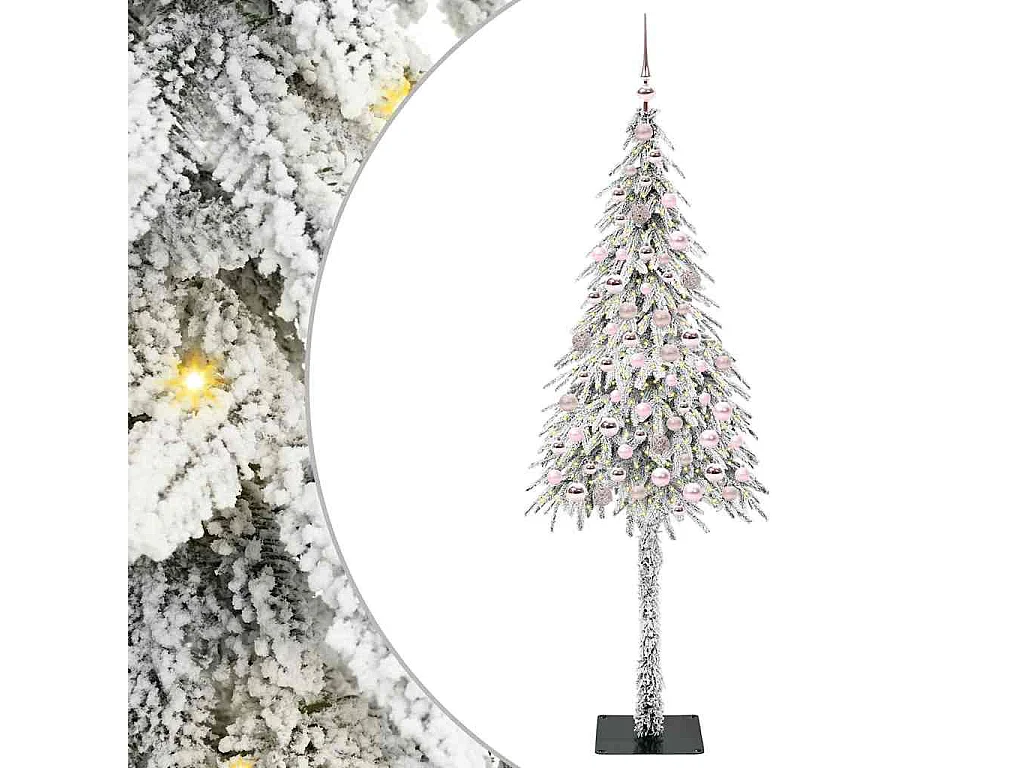 Kerstboom met 300 LED's Wit 180 cm PE en Staal