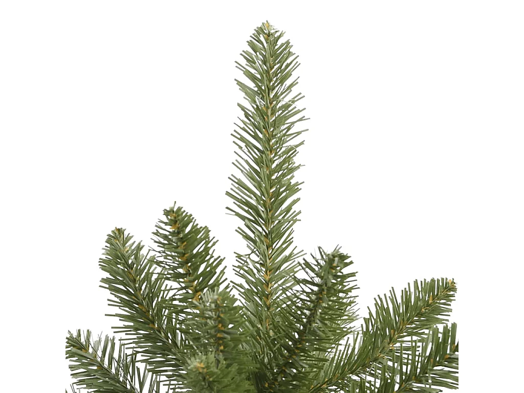 Sapin de Noël artificiel à charnières avec support vert 300 cm