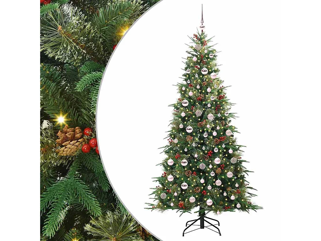 Sapin de Noël Artificiel à Branches Articulées Vert 210 cm