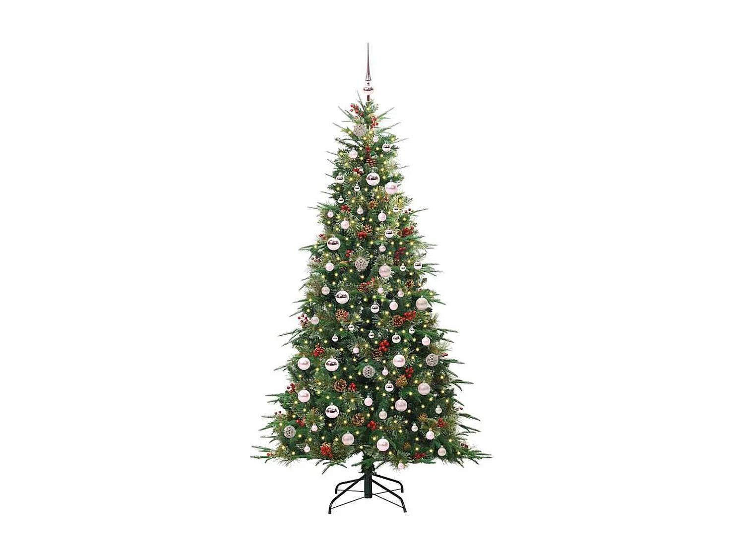 Sapin de Noël Artificiel à Branches Articulées Vert 210 cm